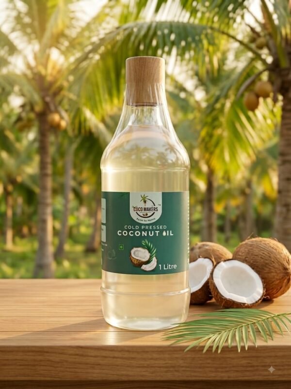 Coco Makers Cold Pressed Coconut Oil (1 Litre) MRP : 599 (20% off)