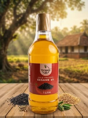 sesame oil Coco Makers Cold Pressed Sesame Oil (1 Litre) MRP : 599 (20% off)